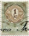 Stempel Marke 1893 1kr