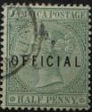 Queen Victoria (1819-1901) overprinted "OFFICIAL"