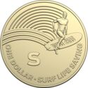 1 Dollar (The Great Aussie Coin Hunt - Letter S - Surfing)