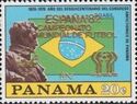Bolivar and Brazil flag Overprinted in gold Type X