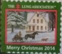 Lung Association Merry Christmas House in the Snow