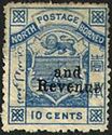 Coat of Arms overprinted "and Revenue"