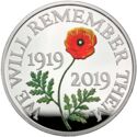 5 Pounds (Remembrance 100 Years. Silver)