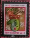 Lung Association Merry Christmas Mitten