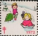 Child with tree and child sledging