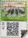 Gondolas Moored in Venice: Speaking Stamp