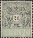 Stempel Marke 1881 2fl