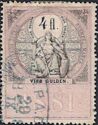 Stempel Marke 1881 4fl
