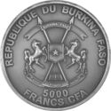 5,000 CFA Francs (Smilodon Children. 10 Oz)