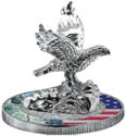 1,000 CFA Francs (30 Years American Silver Eagle. Colored silver plated)