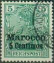 Germania with overprint
