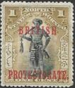 Dyak chief overprinted "BRITISH PROTECTORATE"