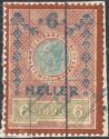 Stempel Marke 1898 6 heller