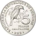 5 Francs (Trumpeter hornbill - Bycanistes bucinator - Calao trompette)