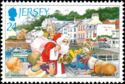 Father Christmas with Presents at St. Aubin’s Harbor