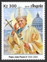 Pope John Paul II with St. Peter's Basilica