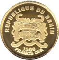1,500 CFA Francs (85th birthday of Pope Benedict XVI)