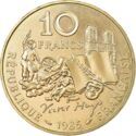 10 Francs (100th Death anniversary of the poet Victor Hugo)