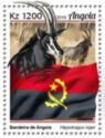 Flag of Angola & Sable Antelope (Hippotragus niger)