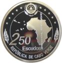 250 Escudos (50th Anniversary of OUA. Silver)