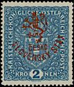Austria Stamps Overprinted "ČESKO-SLOVENSKÝ STÁT" and Lion