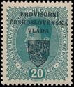 Austria Stamps Overprinted "PROVISORNÍ ČESKOSLOVENSKÁ VLÁDA"