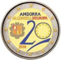 2 Euro (20th anniversary of the entry the Council of Europe. Coloured)