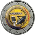 2 Euro (25th Anniversary of the Radio and Television of Andorra. Coloured)