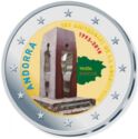 2 Euro (25th Anniversary of the Constitution of Andorra. Coloured)