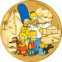1 Dollar (The Simpson Family. Coin and stamp)