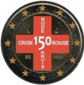 2 Euro (150th Anniversary of the Red Cross in Belgium. Coloured)