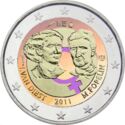 2 Euro (1st Centenary of the International Women's Day. Coloured. 2)
