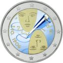 2 Euro (Centennial of Universal Suffrage. Coloured 1)