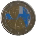 2 Euro (Centennial of Universal Suffrage. Coloured 3)