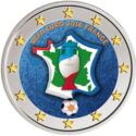 2 Euro (UEFA 2016 France. Coloured 1)