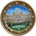 2 Euro (70th anniversary of the Bundesrat’s founding. Coloured 2)