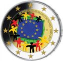 2 Euro (30th Anniversary of the Flag of Europe. Coloured)