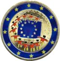 2 Euro (30th Anniversary of the Flag of Europe. Coloured 2)