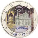 2 Euro (Maulbronn Monastery in Baden-Württemberg. Coloured 5)