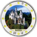 2 Euro (Bayern/Neuschwanstein Castle. Coloured 2)