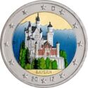 2 Euro (Bayern/Neuschwanstein Castle. Coloured 3)