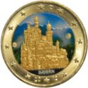2 Euro (Bayern/Neuschwanstein Castle. Coloured 4)