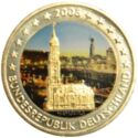 2 Euro (Hamburg/Michael Church. Coloured 3)
