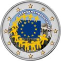 2 Euro (30th Anniversary of the Flag of Europe. Coloured)