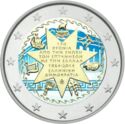 2 Euro (Union of the Ionian Islands with Greece. Coloured 3)