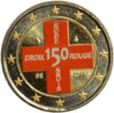 2 Euro (150th Anniversary of the Red Cross in Belgium. Coloured 3)