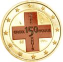 2 Euro (150th Anniversary of the Red Cross in Belgium. Coloured 4)