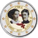 2 Euro (1st Centenary of the International Women's Day. Coloured 3)