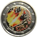 2 Euro (Eino Leino. Coloured 5)