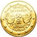 2 Euro (50th Anniversary of the Elysée Treaty. Gilded)